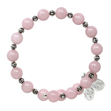 Load image into Gallery viewer, Wind & Fire Rose Quartz Wrap, 8mm