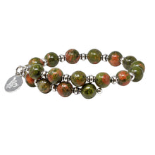Load image into Gallery viewer, Wind &amp; Fire Unakite Wrap, 8mm
