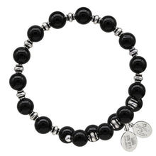 Load image into Gallery viewer, Wind & Fire Black Onyx Agate Wrap, 8mm