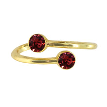 Load image into Gallery viewer, Wind & Fire January Birthstone Sterling Silver Ring Wrap