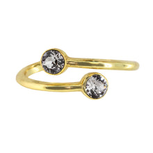 Load image into Gallery viewer, Wind & Fire April Birthstone Sterling Silver Ring Wrap