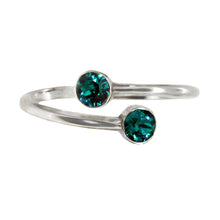 Load image into Gallery viewer, Wind & Fire May Birthstone Sterling Silver Ring Wrap