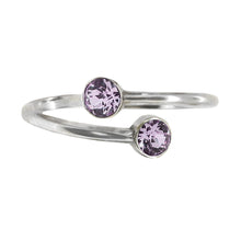 Load image into Gallery viewer, Wind & Fire June Birthstone Sterling Silver Ring Wrap