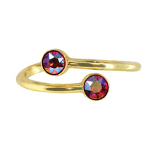 Load image into Gallery viewer, Wind & Fire July Birthstone Sterling Silver Ring Wrap