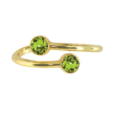 Load image into Gallery viewer, Wind & Fire August Birthstone Sterling Silver Ring Wrap