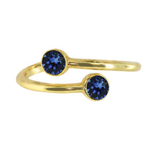 Load image into Gallery viewer, Wind & Fire September Birthstone Sterling Silver Ring Wrap