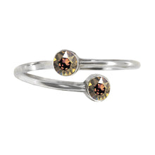 Load image into Gallery viewer, Wind & Fire November Birthstone Sterling Silver Ring Wrap