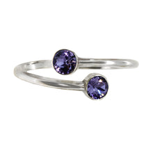 Load image into Gallery viewer, Wind & Fire TANZANITE Sterling Silver Ring Wrap