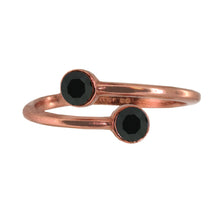 Load image into Gallery viewer, Wind & Fire JET BLACK DIAMOND Sterling Silver Ring Wrap