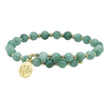 Load image into Gallery viewer, Wind &amp; Fire Seafoam Quartz and Gold-Filled Bead Wrap
