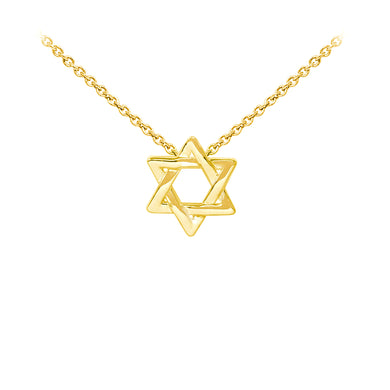 Wind & Fire Star of David Sterling Silver Gold Dainty Necklace
