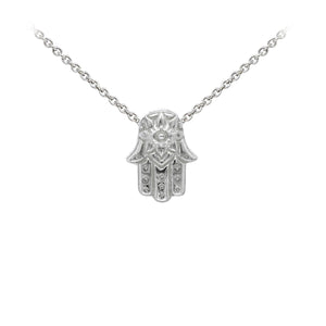 Wind & Fire Hamsa Sterling Silver Dainty Necklace