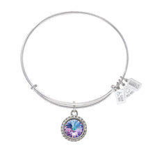 Load image into Gallery viewer, Wind &amp; Fire June Birthstone Charm Bangle
