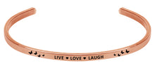 Load image into Gallery viewer, Wind &amp; Fire Live Love Laugh Cuff Bangle
