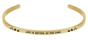 Wind & Fire Life is Better at the Lake Cuff Bangle