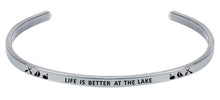 Load image into Gallery viewer, Wind &amp; Fire Life is Better at the Lake Cuff Bangle
