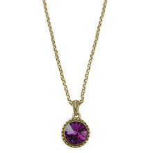 Load image into Gallery viewer, Wind &amp; Fire February Birthstone Charm Necklace
