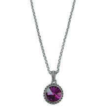 Load image into Gallery viewer, Wind &amp; Fire February Birthstone Charm Necklace
