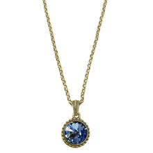 Load image into Gallery viewer, Wind &amp; Fire March Birthstone Charm Necklace
