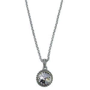 Wind & Fire April Birthstone Charm Necklace