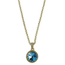 Load image into Gallery viewer, Wind &amp; Fire December Birthstone Charm Necklace
