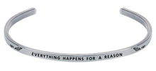 Load image into Gallery viewer, Wind &amp; Fire Everything Happens for a Reason Cuff Bangle
