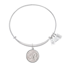 Load image into Gallery viewer, Wind &amp; Fire Love Letter &#39;B&#39; Charm Bangle
