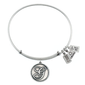 Wind & Fire Love Letter 'G' Charm Bangle