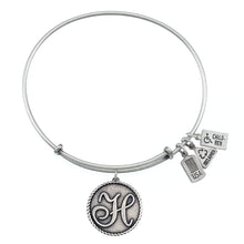 Load image into Gallery viewer, Wind &amp; Fire Love Letter &#39;H&#39; Charm Bangle
