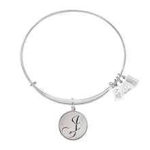 Load image into Gallery viewer, Wind &amp; Fire Love Letter &#39;J&#39; Charm Bangle
