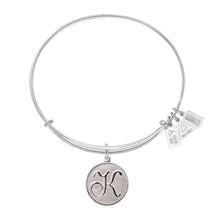Load image into Gallery viewer, Wind &amp; Fire Love Letter &#39;K&#39; Charm Bangle
