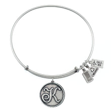 Load image into Gallery viewer, Wind &amp; Fire Love Letter &#39;K&#39; Charm Bangle
