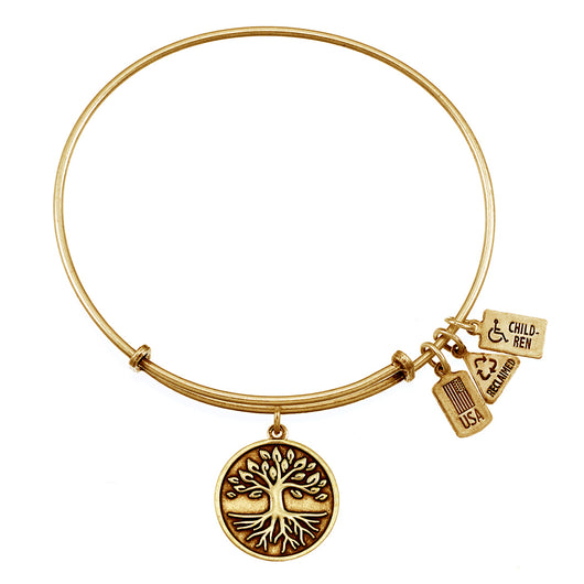 Wind & Fire Tree of Life Charm Bangle