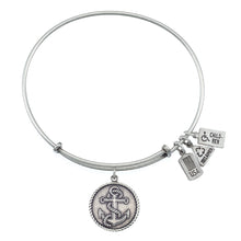 Load image into Gallery viewer, Wind &amp; Fire Nautical Anchor Charm Bangle
