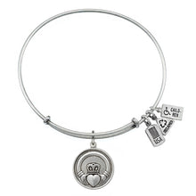 Load image into Gallery viewer, Wind &amp; Fire Claddagh Charm Bangle
