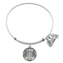 Load image into Gallery viewer, Wind &amp; Fire Scales of Justice Charm Bangle
