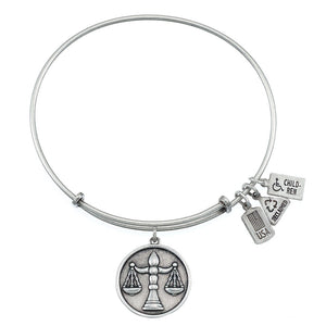 Wind & Fire Scales of Justice Charm Bangle