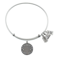 Load image into Gallery viewer, Wind &amp; Fire Shou (Chinese Long Life) Charm Bangle
