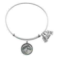 Load image into Gallery viewer, Wind &amp; Fire Horse Head Charm Bangle

