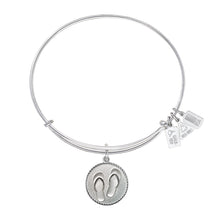 Load image into Gallery viewer, Wind &amp; Fire Flip Flops Charm Bangle
