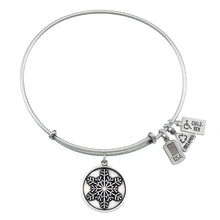 Load image into Gallery viewer, Wind &amp; Fire Snowflake Charm Bangle
