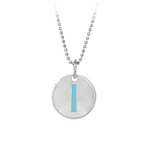 Wind & Fire Turquoise "I" Sterling Silver Necklace