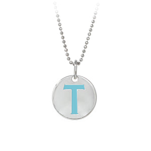 Wind & Fire Turquoise "T" Sterling Silver Necklace