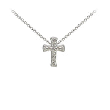Load image into Gallery viewer, Wind &amp; Fire Filigree Cross Sterling Silver Dainty Necklace
