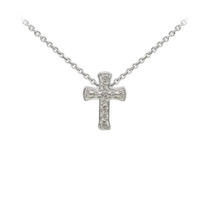 Wind & Fire Filigree Cross Sterling Silver Dainty Necklace