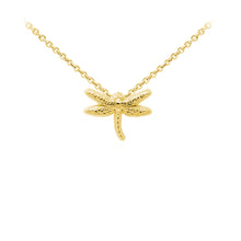 Load image into Gallery viewer, Wind &amp; Fire Dragonfly Sterling Silver Dainty Necklace
