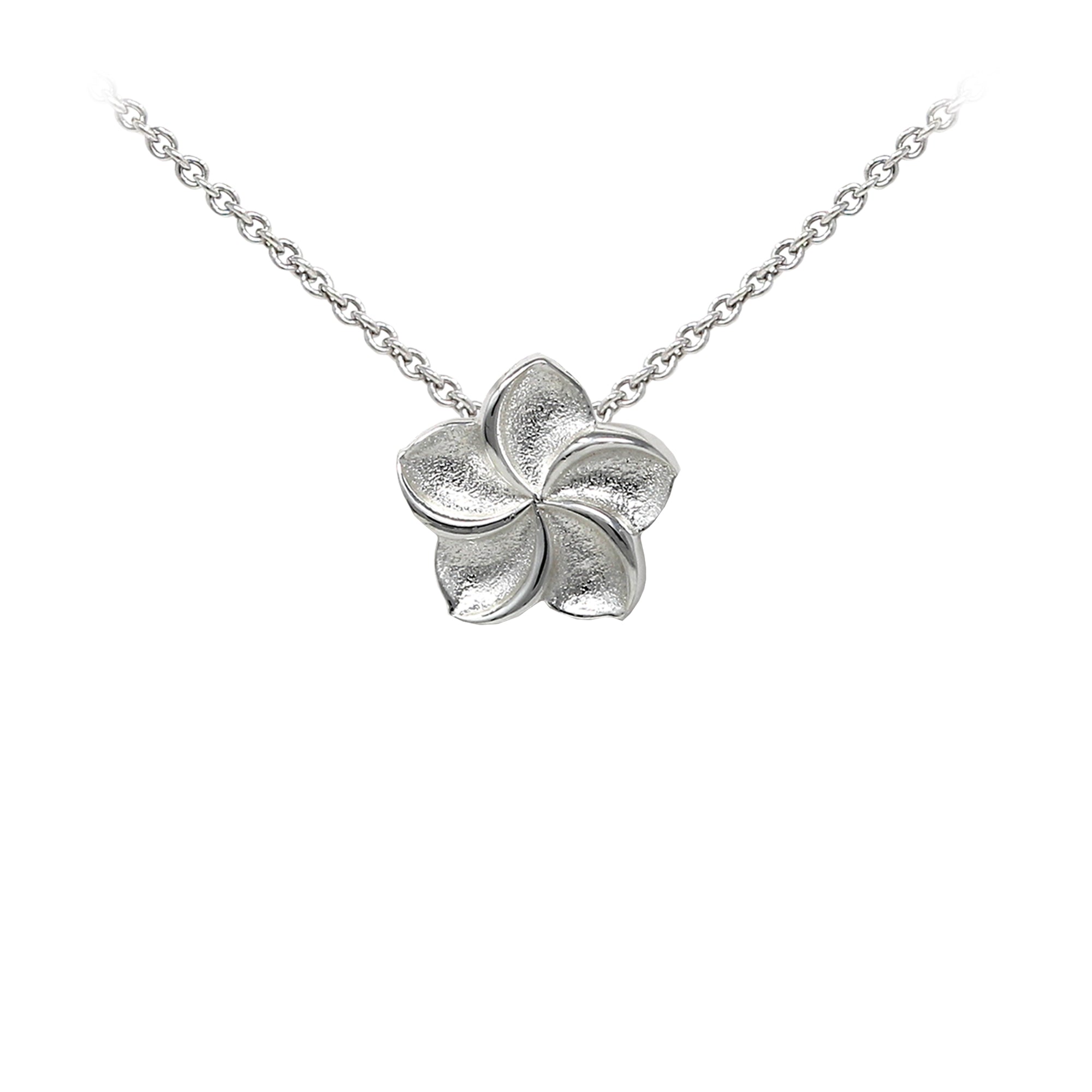 Plumeria necklace hot sale sterling silver