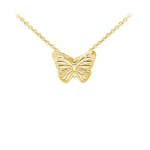 Wind & Fire Butterfly Sterling Silver Dainty Necklace