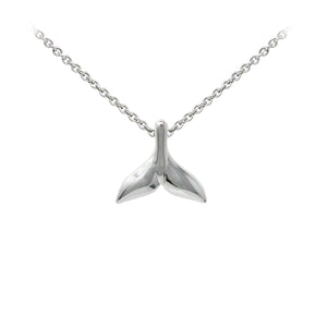 Wind & Fire Whale Tail Sterling Silver Dainty Necklace