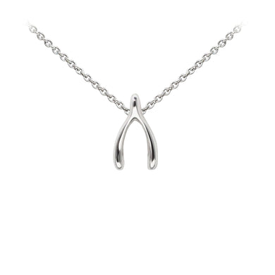 Wind & Fire Wishbone Sterling Silver Dainty Necklace